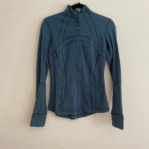 lululemon define jacket size 6 teal blue/green color